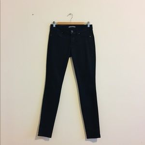 Rich & Skinny Black Wax Coated Jeans